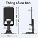 Giá đỡ điện thoại bằng kim loại xoay 360° có thể gấp gọn, chân đế vững chắc - Hàng Nhập Khẩu