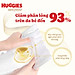 Tã/bỉm dán sơ sinh Huggies Skin Perfect S 80+2 miếng với 2 vùng thấm giảm kích ứng da