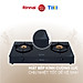 Bếp gas dương Rinnai RV-7Double Glass(A) mặt bếp kính và kiềng bếp men - Hàng chính hãng.
