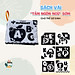 Sách vải kích thích thị giác cho bé sơ sinh 0 đến 12 tháng - Hiệu Lalala Baby - 8 trang kích thước 12x11 cm