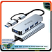 Hub Type C FIRO Và Hub USB FIRO 3.0 Adapter 4in1 - Bộ Chia USB FIRO Ra Nhiều Cổng Kết Nối Chuyển Đổi Cho Laptop,PC, Máy Tính Đa Năng - Hub FIRO Hỗ Trợ Sạc Pin, Kết Nối Đa Năng Ổ Cứng, Bàn Phím, Chuột, Máy In, Thiết Bị Chia Ổ USB - Hàng Chính Hãng