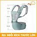 Đai địu vải lưới có bệ ngồi 4 tư thế cho trẻ sơ sinh, em bé 1 2 3 … 36 tháng tuổi đi xe máy MySun