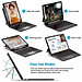 Bao Da Kèm Bàn Phím Không Dây WIWU Magtuoch Dùng Cho iPad 10.2/ 10.5, iPad Pro 11 inch/Air 4/Air5, iPad 12.9 2020/2021, Air11inch M3 , Pro M4 ( Có Khe Để Bút) Có Đèn Led Phím, Trackpad Mượt, Có Thể Tháo Rời Bàn Phím- Hàng chính hãng