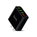 Adapter Hoco C15 củ sạc điện thoại 3 cổng USB 3A có đèn LED hiển thị dòng điện - Hàng chính hãng