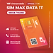 Sim MAX DATA 4G VIETNAMOBILE 6GB/Ngày (180GB/Tháng) + Miễn Phí Gọi Nội Mạng. Sản Phẩm Độc Quyền VIETNAMOBILE - SIMTHE.VN. Dùng Trên Toàn Quốc - Hàng Chính Hãng