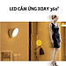 Đèn LED cảm ứng, cảm biến thông minh không dây, Pin sạc, nhận diện người có nam châm gắn tường xoay 360 độ làm đèn học, cho phòng ngủ, nhà vệ sinh, cho tủ quần áo, cầu thang, ban công, hành lang - MH2011