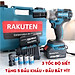 Máy siết bulong RAKUTEN 72V tặng đầu chuyển thành máy bắn tôn.máy bắt vít