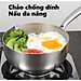 Chảo nguyên khối inox sâu lòng Seka dùng cho mọi loại bếp, tặng kèm vỉ gác chảo róc dầu, bảo hành 1 năm - Hàng chính hãng