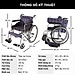 Xe lăn tay có nệm, bô vệ sinh cho người già, người bệnh, người đi lại khó khăn - NIKITA N213-3