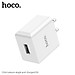 Củ Sạc cho Iphone và Android 1 cổng USB Hoco. C106 sạc nhanh 2.1A-10.5W dòng điện ổn định, an toàn bảo vệ máy - Hàng Chính Hãng
