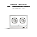 Loa Trong Suốt - Small Transparent Speaker - Nhỏ - Màu Trắng - Hàng Chính Hãng