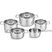 Bộ nồi Fissler Pure Collection 4 nồi 1 quánh nắp kính Hàng chính hãng
