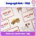 Bộ 100 Thẻ Học Thông Minh Flash card 10 Chủ Đề Song Ngữ Anh Việt Chuẩn Glenn Doman Có Quét Mã File Nghe - Lalala Baby