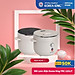 PRC-12SLJT_W Nồi cơm điện Korea King (có chức năng tách đường, dung tích 1.2L, công suất 400 W, mặt kính trắng)-Hàng chính hãng