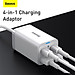 Bộ sạc nhanh Baseus 65W GaN3 Pro Bộ sạc nhanh 4 trong 1 cho iPhone 13 Pro Max Samsung Power Station cho máy tính xách tay CCDK65S -Hàng Chính Hãng