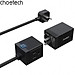 Bộ sạc nhanh GaN Pro 65W (2 Type C+ 2 USB-A) Choetech PD8054 kèm dây AC nối dài 1.5m - Hàng chính hãng