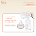 Máy hút sữa tay Fatzbaby Handy 5 FB1011HY - Bảo hành 12 tháng