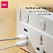 Ổ Cắm Điện Đa Năng Kèm Cổng USB CÔNG TẮC RIÊNG Chống Giật Chống Cháy Chất Lượng Cao Deli - Hàng Chính Hãng - ET409 410 411
