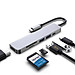 Hub chuyển đổi USB TypeC 6 trong 1 SEASY SS26, Cổng chuyển đổi HUB USB TypeC to HDMI, 1 cổng HDMI 4k UHD , 3 cổng USB 3.0, 2 khe đọc thẻ nhớ SD và TF, Kết nối nhiều thiết bị với tốc độ cao, Dùng cho Điện thoại/Laptop/PC/Macbook – Hàng chính hãng