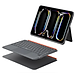 Case bao da bàn phím bluetooth V5.3 tích hợp trackpad / touchpad hiệu WIWU WK005 cho iPad Pro 11 M2 M3 M4 Pro 11 2020/21/22 Air 4/5/6/7 M2 M3 - Bàn phím từ tính nam châm tháo rời, tích hợp giá đỡ - Hàng nhập khẩu