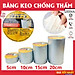 Cuôn Băng Keo Chống Thấm Nhật Bản Băng Dính Chống Thấm Nước Chống Dột Mái Tôn, Dán Tường Siêu Dính Khổ Rộng 5,10,15,20cm Dài 5m