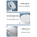 Quạt tích điện DELADEP QDB07 để bàn hoặc treo tường xoay 120°, có điều khiển, điều chỉnh đa góc, có thể gấp gọn, 5 cánh 3 mức gió siêu mát - Hàng nhập khẩu