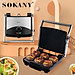 Máy kẹp nướng bánh mì ép bánh sandwich SOKANY SK-210 rán trứng, nướng thịt CHỐNG DÍNH đa năng - HÀNG CHÍNH HÃNG - DELIYA