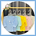 Combo 3 áo sơ sinh cotton Thái Hà Thịnh - Mẫu Tay Dài Màu Cài Nút Lệch - Size 1,2,3 cho bé sơ sinh -9kg
