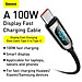 Cáp Sạc Nhanh Type C To C PD 66W/100W Baseus Display( 480Mbps, LED Indicator, E-Marker Chip, QC/PD Quick Charge Cable) - Hàng Chính Hãng