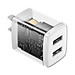 Củ sạc Baseus hỗ trợ sạc nhanh 2.1A sạc được 2 thiết bị cùng lúc tiết kiệm được 20-40% thời gian sạc - Hàng chính hãng