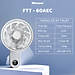 Quạt treo tường điện tử Mitomo FTT-60AEC, Động cơ AC hoạt động siêu êm hàng chính hãng- Bảo hành 2 năm