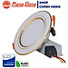 Đèn LED âm trần 9W Rạng Đông, khoét lỗ 110, vỏ nhôm đúc - (Viền vàng/ viền bạc)