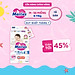 Tã/bỉm dán Merries size M - 56 miếng (dành cho bé từ 6 - 11kg)