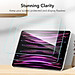 Bộ 2 miếng dán màn hình ESR cho iPad Pro 12.9 inch (2022/2021/2020/2018, thế hệ 6/5/4/3), Kính cường lực có khung căn chỉnh - Hàng Chính Hãng