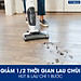 Combo Máy Hút Bụi Lau Nhà Không Dây Tineco Ifloor 2 - Hút Và Lau 2in1 - Tự Vệ Sinh Trục Lăn + Trục Lăn + Nước Lau Sàn