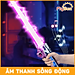 Kiếm Laser phát ánh sáng Lazer nhựa đồ chơi thu gọn cho trẻ em bé ghép 2 đầu tặng PIN MySun