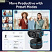 EMEET PIXY - Webcam Kép Theo Dõi AI 4K, Sử Dụng Cảm Biến Sony, 3 Micro Lọc Ồn Dành Cho Dạy Học, Họp Online, Livestream, Tiktok - Hàng Chính Hãng
