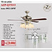 AZP - ĐÈN QUẠT TRẦN / ĐÈN TRANG TRÍ / ĐÈN PHÒNG KHÁCH / PHÒNG NGỦ AZP-QT5213 phong cách đương đại, hàng nhập khẩu AZP