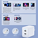 Adapter Củ Sạc Nhanh 40W Sạc 1 Cổng Type C 40W, 2 Cổng Type C 20W, PPS 25W, QC3.0 18W CHOETECH Q5006 Sạc Nhanh iPhone 15, iPhone, Samsung, iPad - Hàng Chính Hãng
