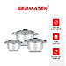 Bộ nồi Inox cao cấp nguyên khối Harmonie GE-0303 Size 18, 20, 24cm