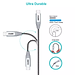 Dây Cáp Sạc Nhanh Type C To C 60W Dài 1.8M, Dây Nylon Dù Sạc Nhanh Cho iPhone 15, iP16, Android CHOETECH CC0005 - Hàng Chính Hãng