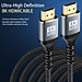Cáp HDMI 2.1 8K 60Hz/48Gbps - Dây HDMI FIRO ATMOS Dài 5 Mét - Dây Cáp HDMI 2.1 8K/60Hz/48Gbps - 4K/120Hz - 2K/144Hz - Dài 5 Mét Lõi Dù Dùng Cho Tivi/ Laptop/ Máy Tính/ Playstation - Hàng Chính Hãng