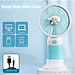 Quạt Mini Để Bàn, Quạt Tích Điện Sạc USB - Quạt Cầm Tay Tốc Độ, Điều Chỉnh Hướng Gió Xoay 360 Độ, Kiểu Dáng Sang Trọng , Không Gây Ồn, Pin Sạc - Giao Màu Ngẫu Nhiên - Hàng Nhập Khẩu