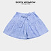 Quần short đùi nơ eo bé gái Bigfox Miss Meow size đại kiểu Hàn Quốc, quần xuất dư cho bé vải linen mềm cỡ 7-11 tuổi 30kg