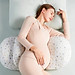 Gối cho bà bầu (Có lót) Babylux Gối bầu cánh tiên cao cấp, vải sợi tre, tặng kèm gối phụ, hỗ trợ giảm Đau lưng, ngủ ngon