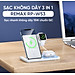 Đế Sạc Nhanh Không Dây Đa Năng 3in1 Remax RP-W53 - Hỗ Trợ Sạc Nhanh Lên Đến 15W - Hàng Chính Hãng