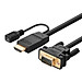 Dây Cáp Chuyển Đổi HDMI To VGA Hỗ Trợ Nguồn Ugreen 30449 (1.5m) - Hàng Chính Hãng
