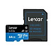 Thẻ nhớ Lexar Micro SD 64GB có Adapter Class 10 - Hàng Chính Hãng