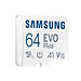 Thẻ Nhớ Micro SD Samsung Evo Plus 64GB Class 10 - 100MB/s (Kèm Adapter) - Hàng Chính Hãng