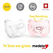 Ty ngậm Medela Baby Soft Silicon 0 - 6 tháng - Có hộp đựng tiệt trùng - Silicone mềm nguyên mảnh - Không chứa BPA
